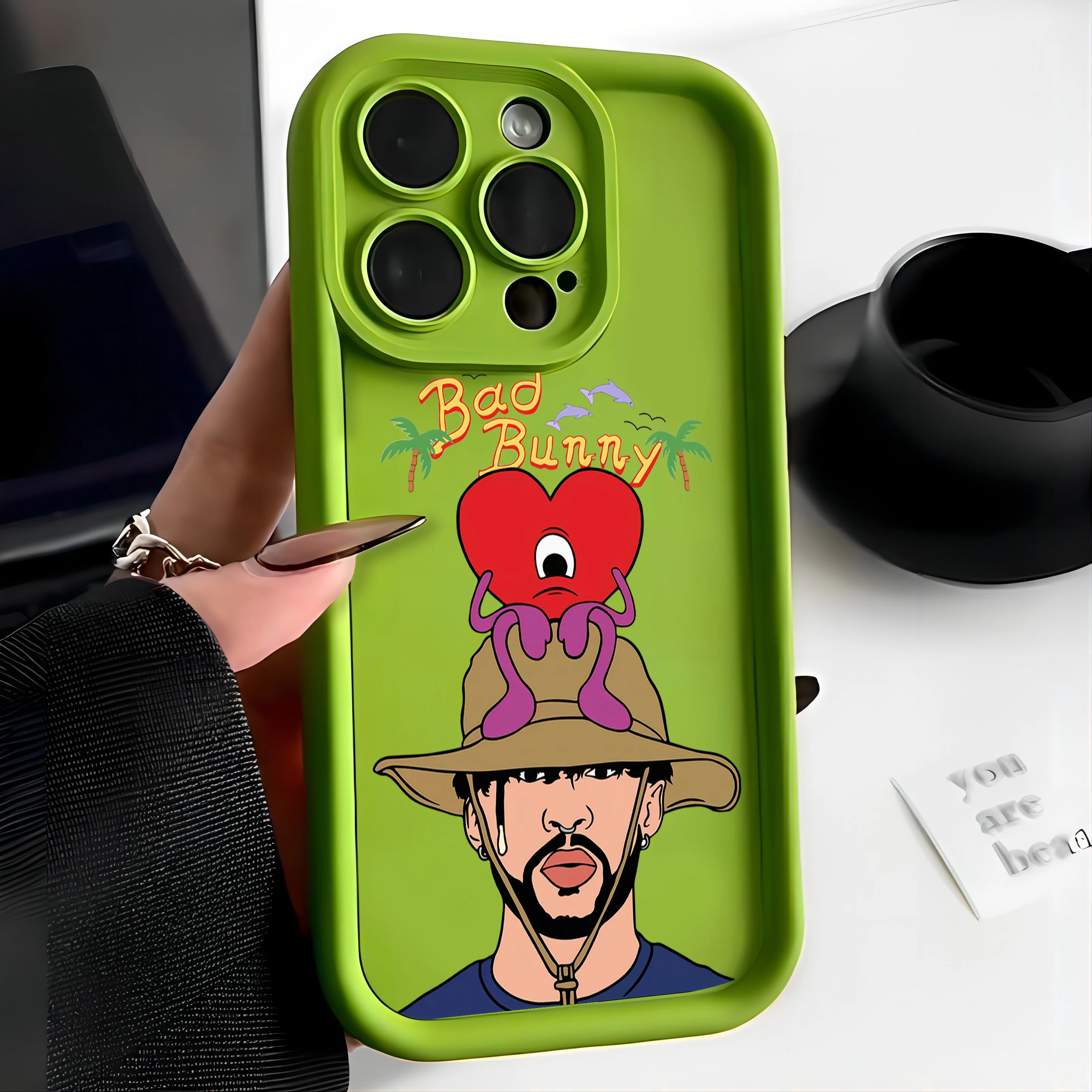 Чехол Yo Perreo Sola Bad Bunny чехол для телефона IPhone 15 14 13 12 11 Pro Max Mini XR XS X 7 8 SE Plus мягкий