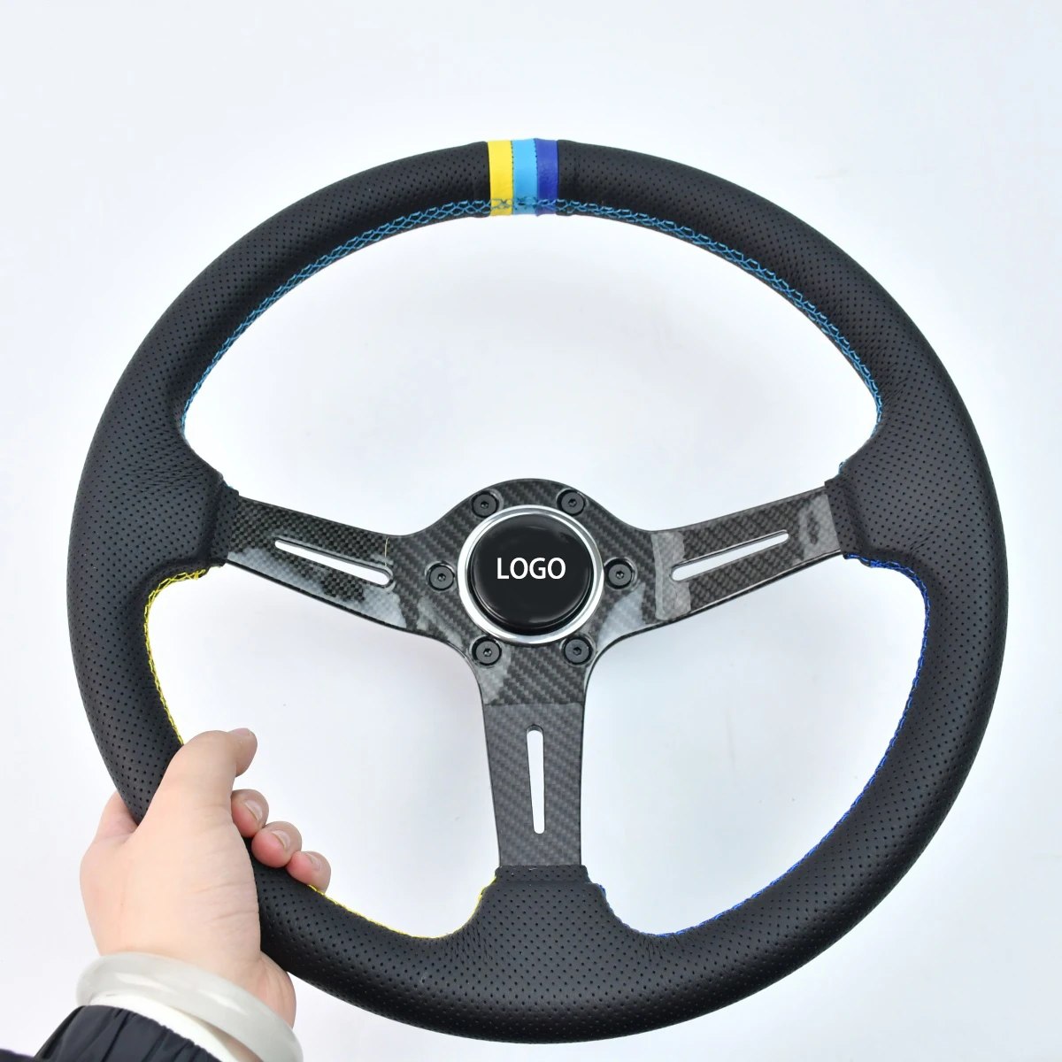 Руль TIYPEOR 350 мм универсальный автомобильный руль глубиной 70