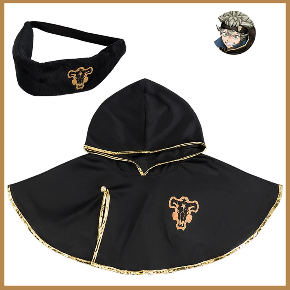 

Аниме Черный клевер Аста плащ косплей костюм черная повязка на голову Хэллоуин ролевечерние одежда