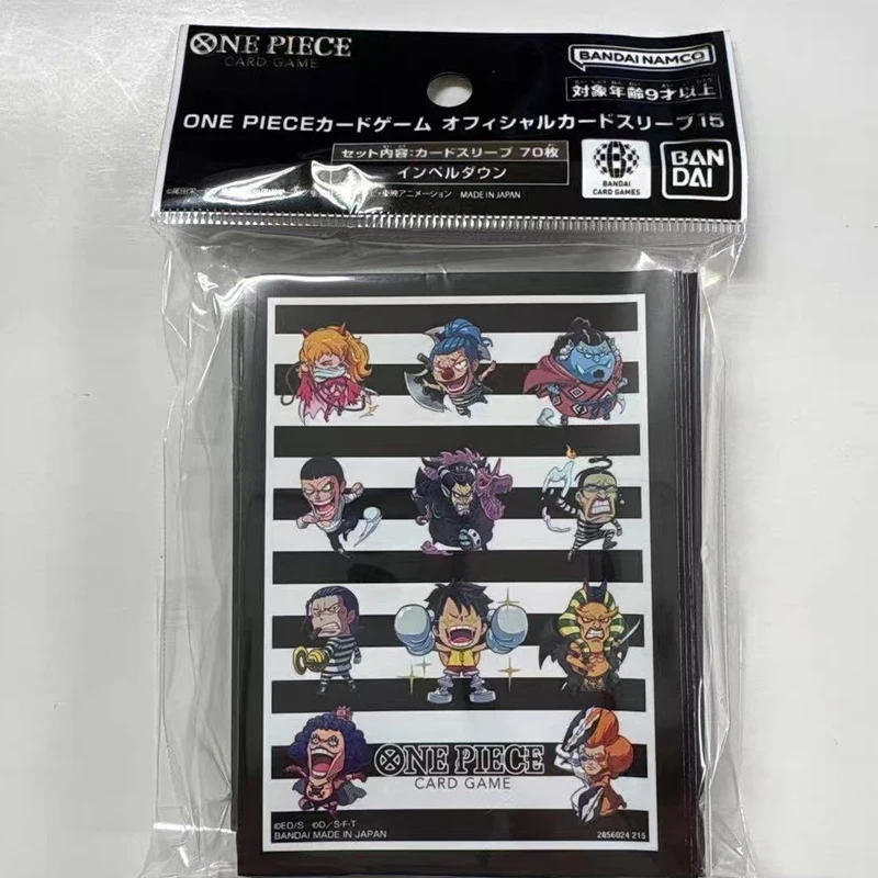 Фото Новые официальные протекторы для карт Bandai One Piece TCG 2026 года, 70 шт., с Луффи и Эйсом, адмиралами Ямато и Импел Даун, для аниме-карт, подарок-игрушка №2
