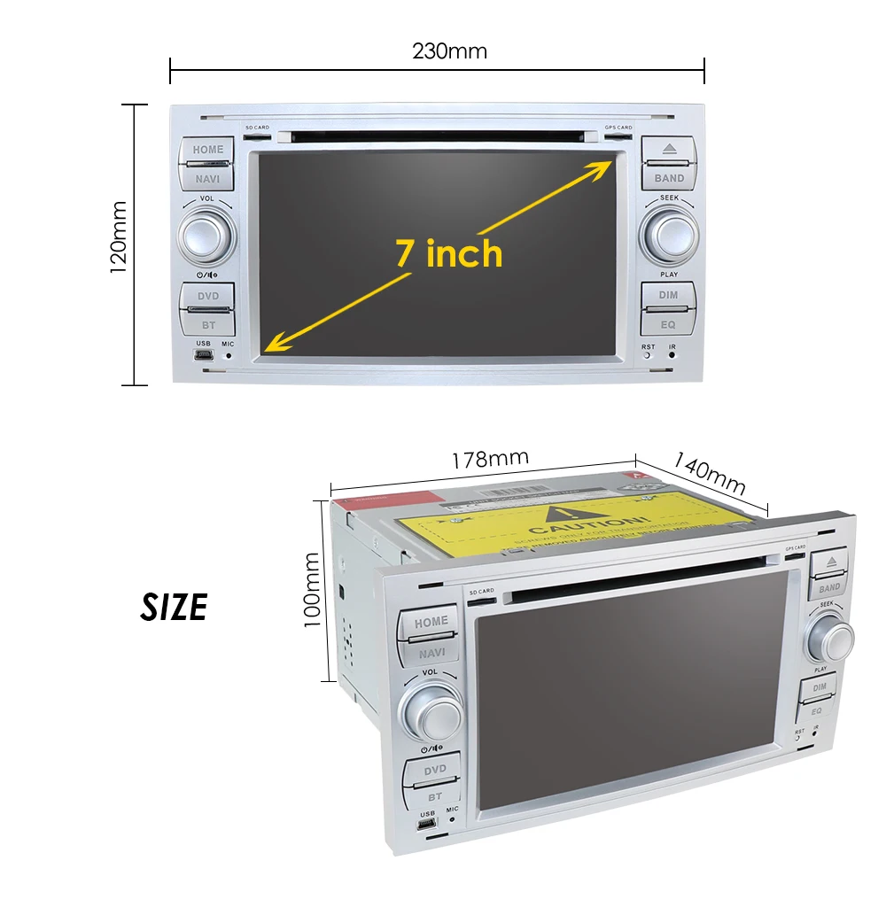 $188.51 DSP IPS 2Din Android 10 Car Radio Multimedia For Ford Mondeo S-max Focus C-MAX Galaxy Fiesta Transit Fusion Connect Kuga DVD GPS