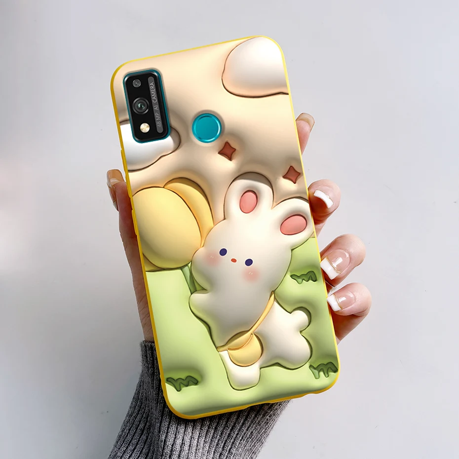 Чехол для Honor 9X Lite чехол Huawei мягкий силиконовый с милым Кроликом пандой Honor9X 9X9XLite