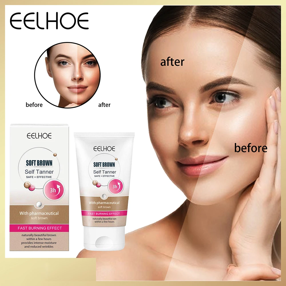 

100ml Sun Tanning Liquid Makeup Foundation Bronzer Skin Care Lotion For The Body Sunblock Makeup for Women