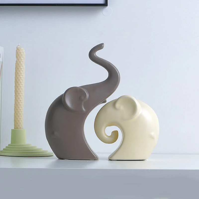 

Нордический дизайн в виде слона, домашняя декоративная керамика с оптимальным размером для стола, гостиной или спальни
