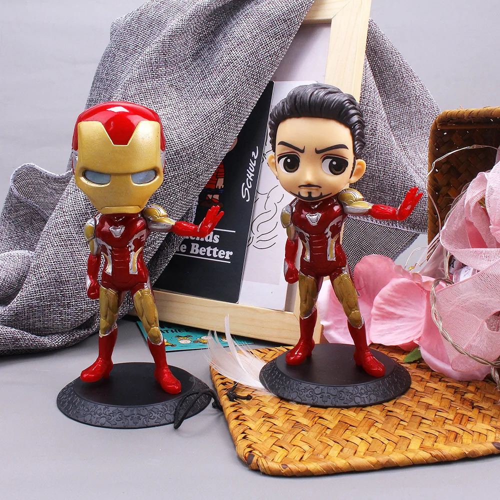 

Solid PVC Anime Alliance Dolls Hand-made Decoration 15CM Steel Hero Art Collection Decoration Car Decoration Doll