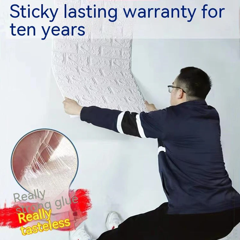 Настенные 3D стикеры из пены имитация кирпичной кладки водонепроницаемые