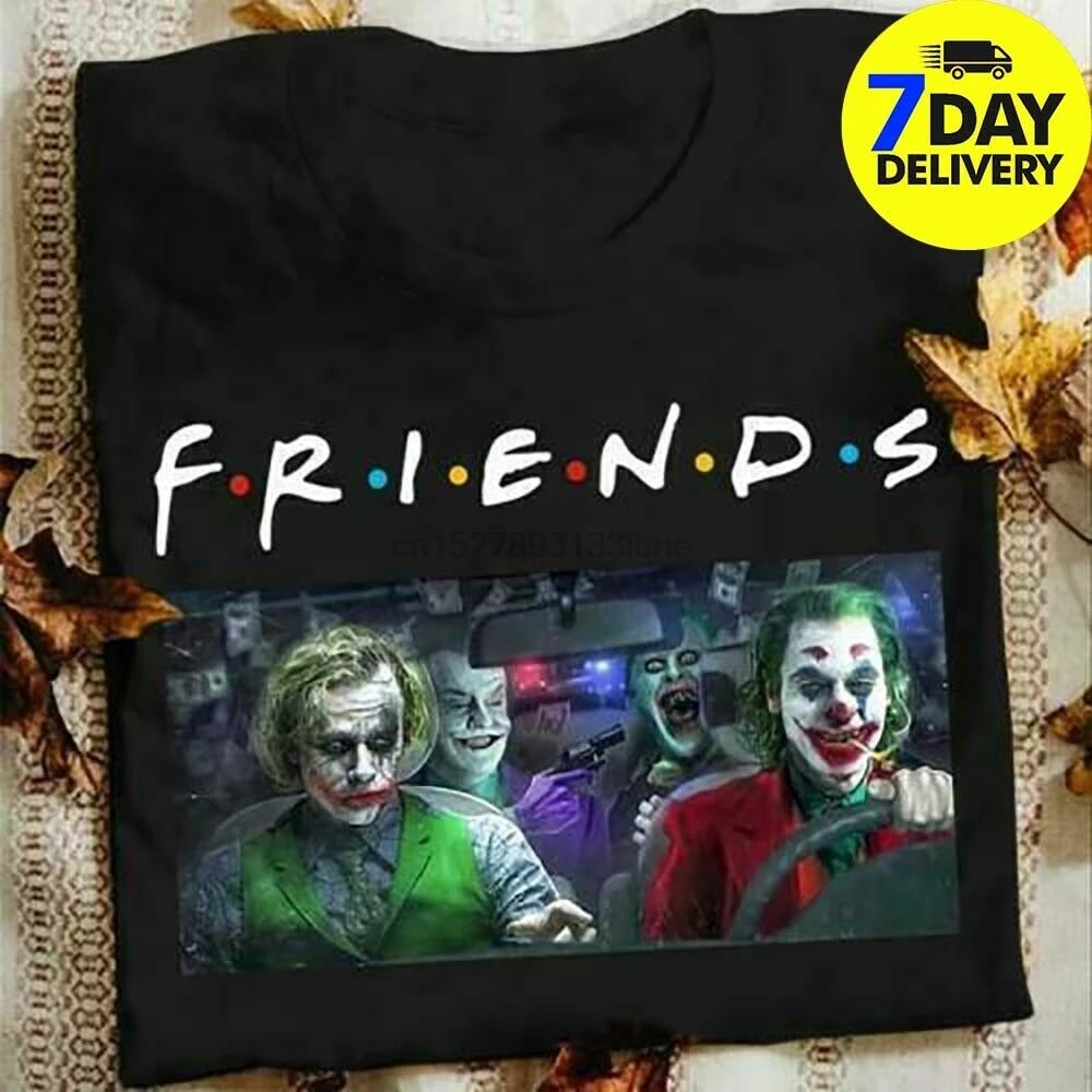 

Joker Friends Men T-Shirt Cotton S-3Xl Black Xmas Holiday Gift