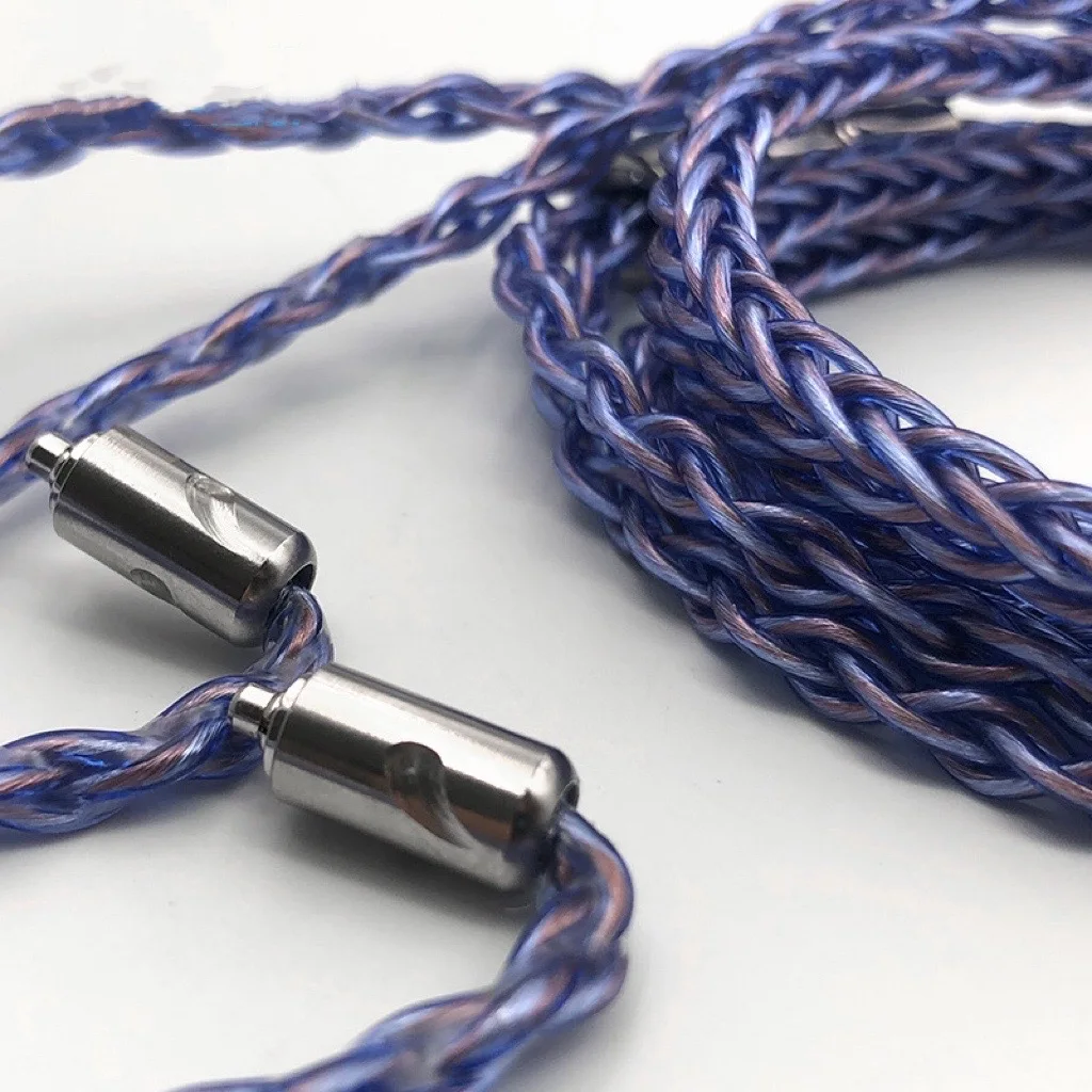 8 акций 240 сердечников посеребрение на одном кристаллическом медном проводе MMCX 0 78