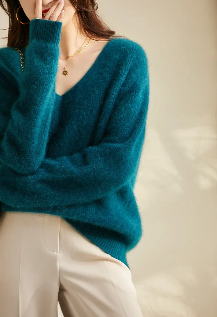 Универсальный утягивающий трикотажный свитер на осень/зиму — мягкий эластичный