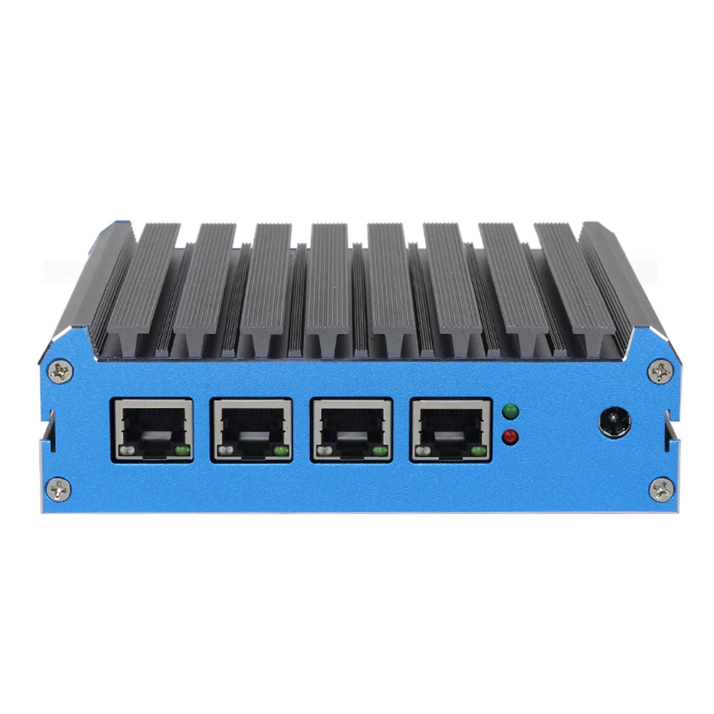 Industrial Mini PC Firewall Fanless Intel Celeron J4125 4LAN Router Gigabit Ethernet Mini Computer Windows 10 Pro PfSense Server