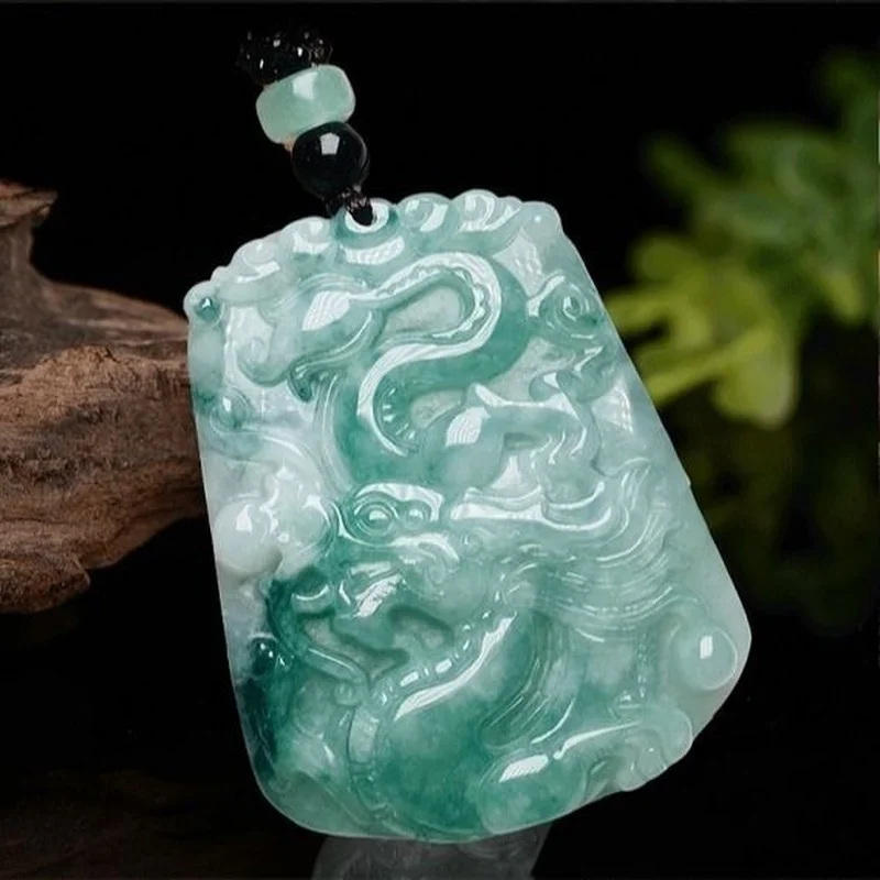 

Natural Myanmar Jade Zodiac Dragon Jade Pendant for Men and Women Dragon World Pendant
