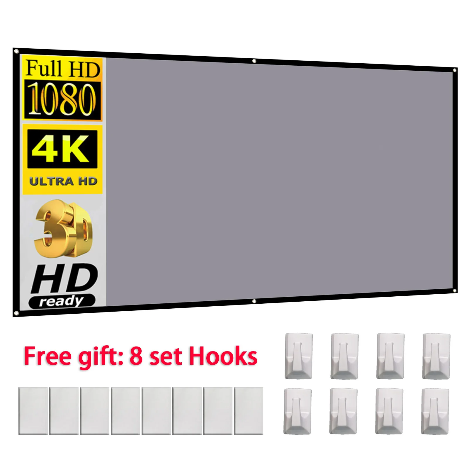 Экран для проектора YG300 XGIMI HALO Mogo Xiaomi DLP 3D HD проекторов ...