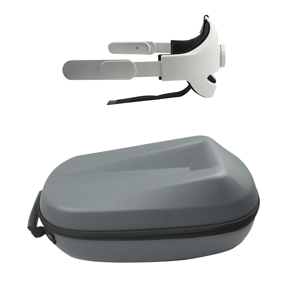 

Non Slip With Storage Bag Adjustable Head Strap Gaming Soft Zipper Closure Shockproof VR Headset Accessories For Oculus Quest 2