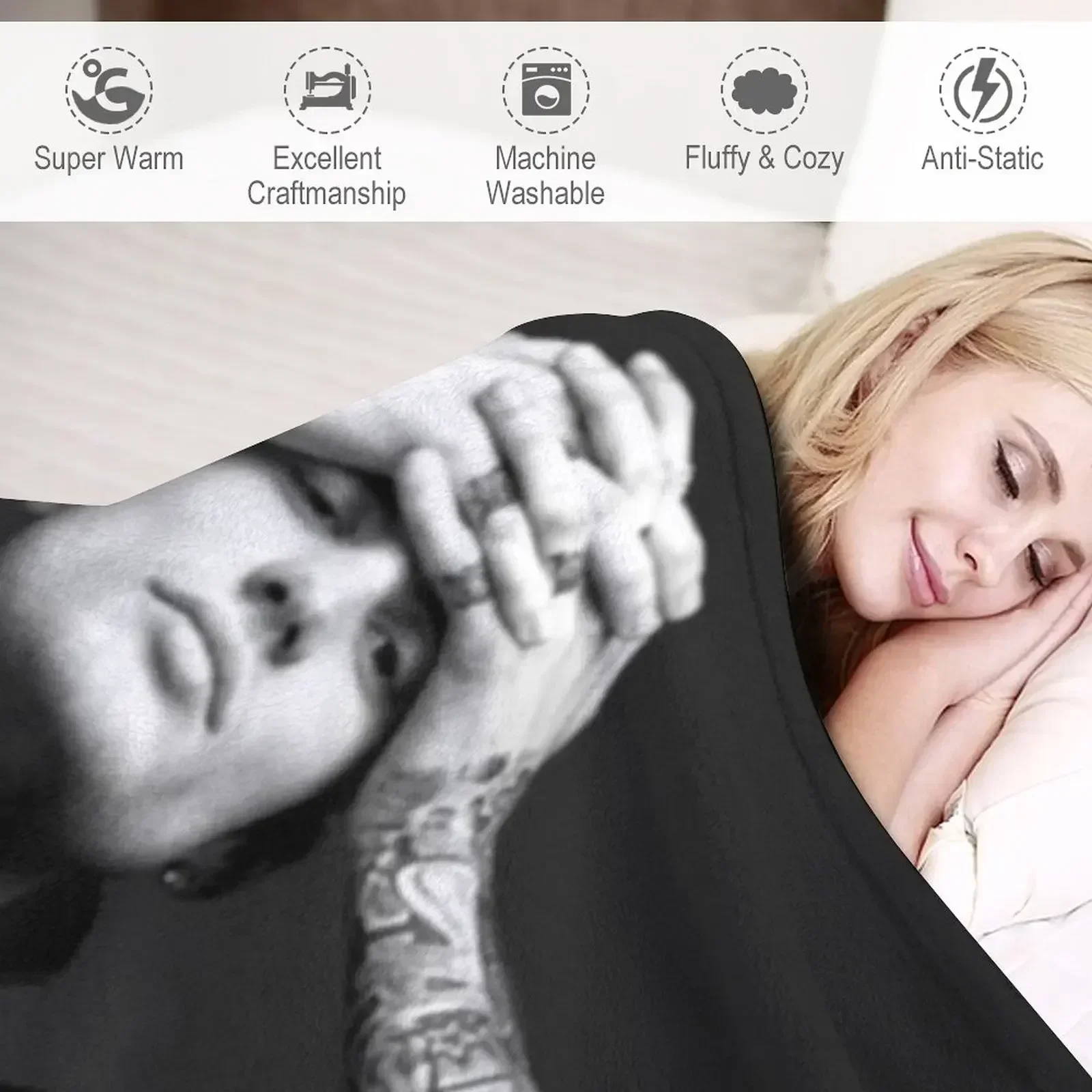 Одеяло Kerser Rapper Goat Eshay Moving Heavy для сна Одеяла