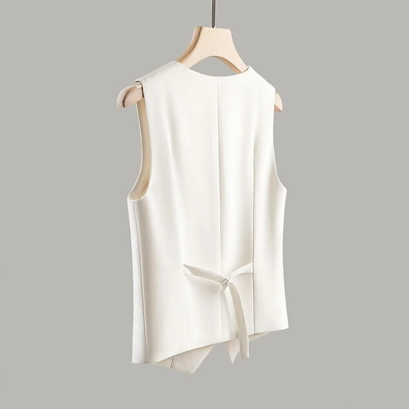 Осень 2024 новый жилет Женский Универсальный Профессиональный верхняя одежда на