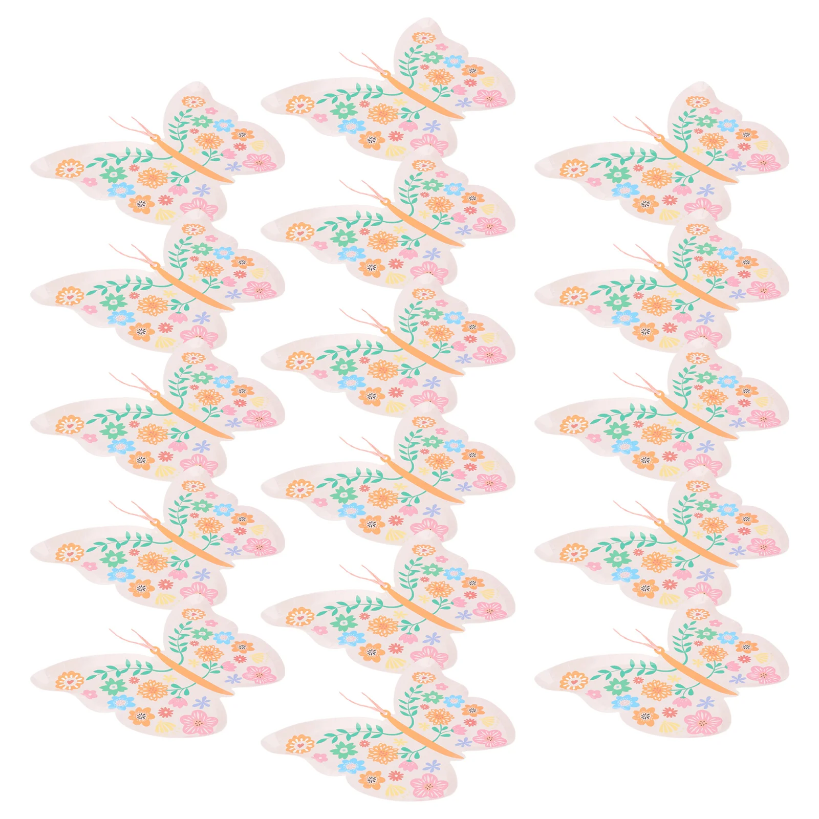 

Party Paper Butterflies Tableware Dishes Disposable Favor Wedding Design Dinner Serving Family Supplies Plate Shower Fairy Cake