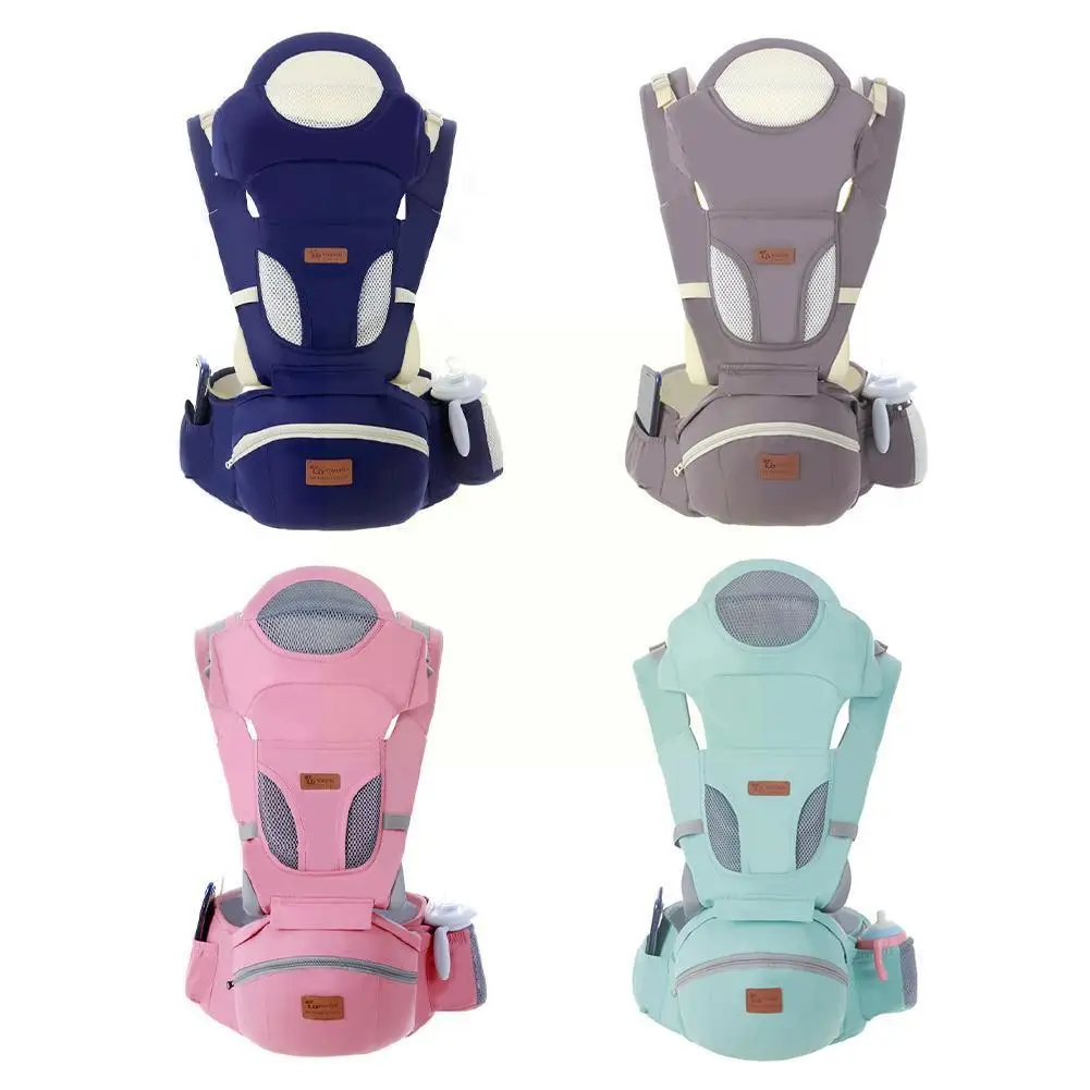 

0-48 Month Ergonomic Baby Carrier Infant Hipseat Carrier 3 In 1 Front Facing Ergonomic Kangaroo Infant Sling Wrap For Newbo R6P6