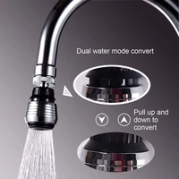 adjustable kitchen faucet aerator 360 degree 2 modes water filter adjustable water filter diffuser water saving nozzle faucet