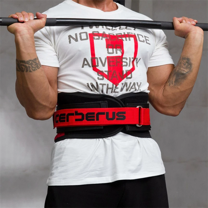 Cerberus Waist Trainer Gym Accessories Sport Safety Bodybuilding Powerlifting Waist Support Workout Musculation Gym Belt for Men
