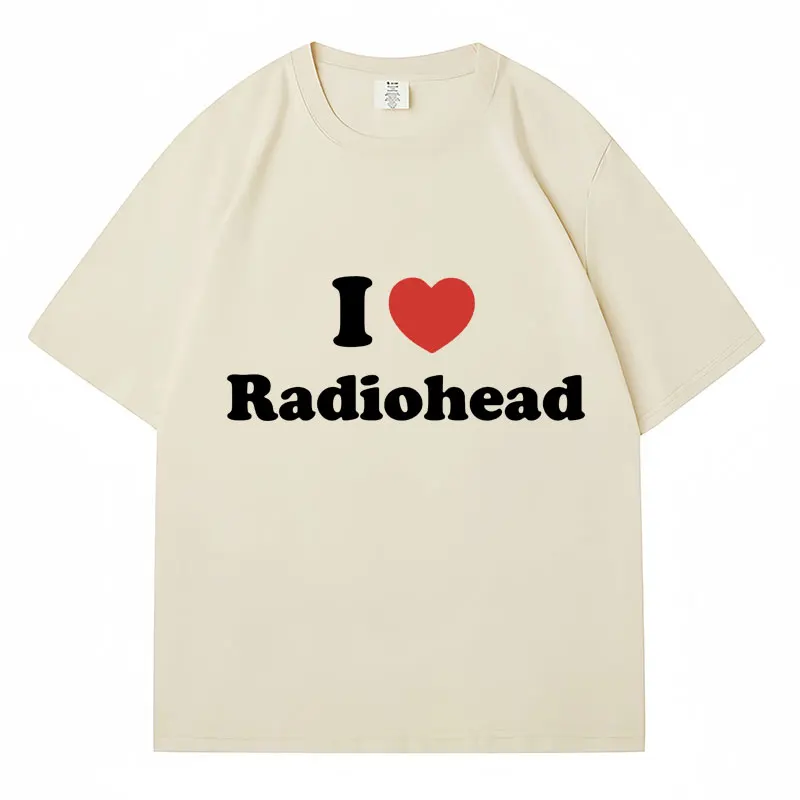 I Love Radiohead модная футболка с принтом большого размера из 100% хлопка для мужчин и