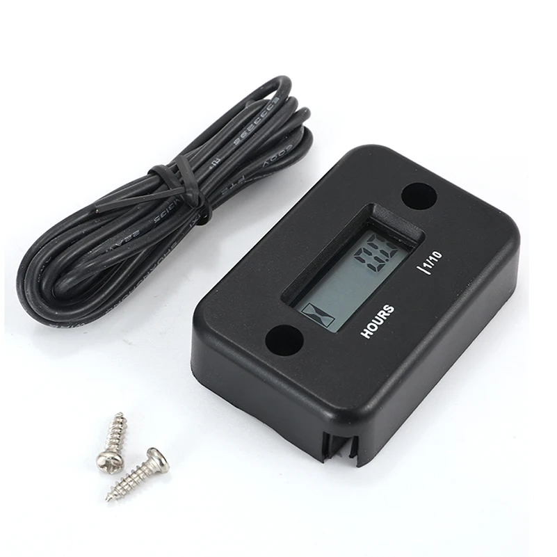 LCD Waterproof Digital Tach Hour Meter Counter For ATV Motorcycle Instruments Snowmobile Gasoline Boat Generator Bike |