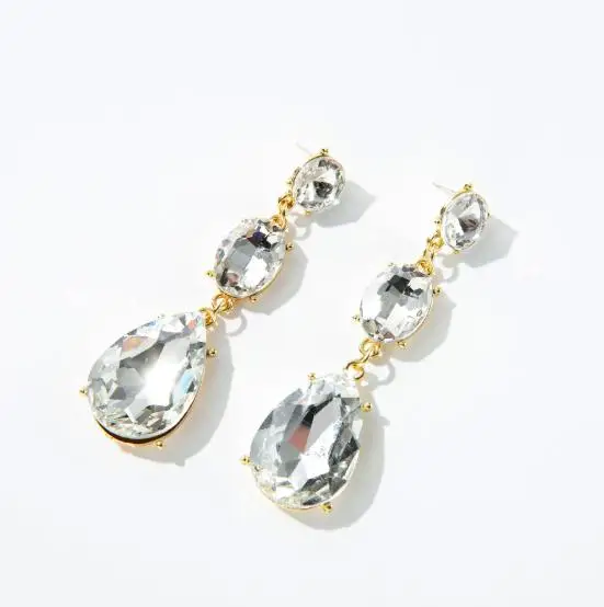 

Серьги с жемчугом АА уникального дизайна, классические длинные серьги-гвоздики с кристаллами разных цветов на выбор, очаровательный подарок для женщин на свадьбу, день рождения