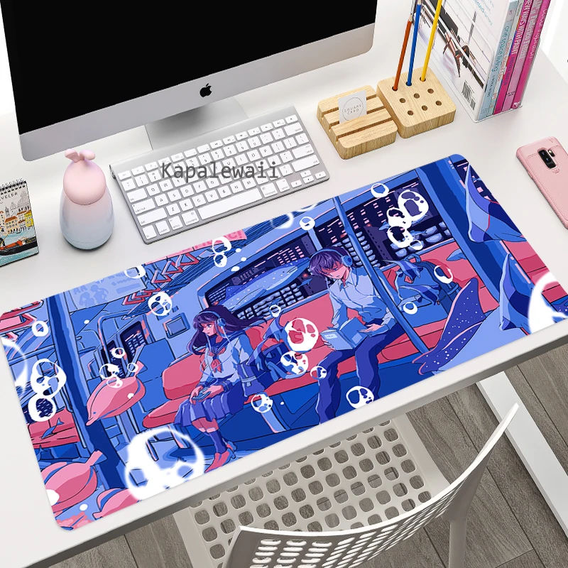 

Kawaii Gaming Accessories MousePads Computer Laptop Gamer Extended Mouse Mat Large Anime Mouse Pad Rubber Keyboards Table Mat