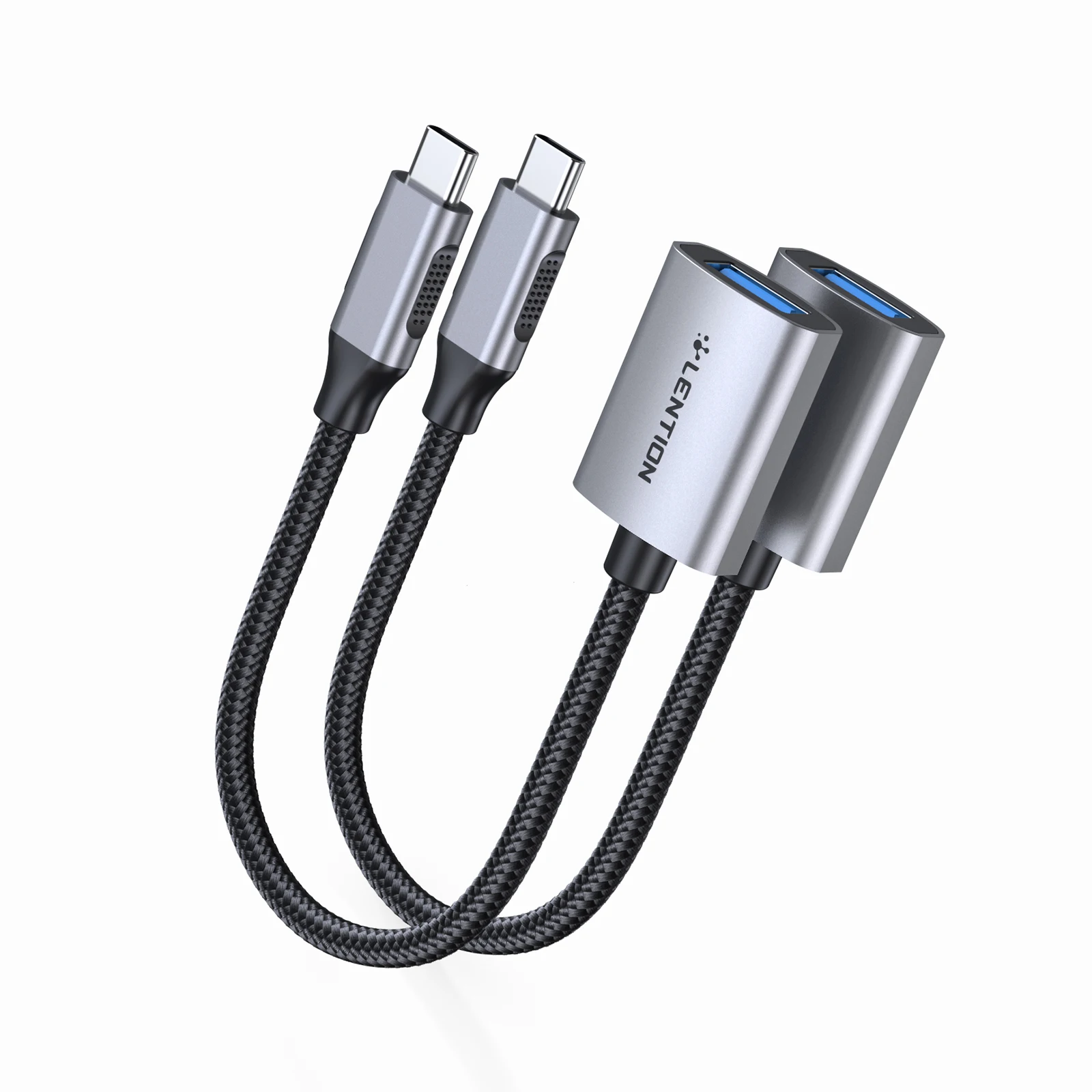 محول USB C إلى USB 3.0 [2-Pack] ، محول Thunderbolt 3 إلى USB 3.0 متوافق مع MacBook Pro ، جديد iPad Pro & Mac سطح الهواء Book2
