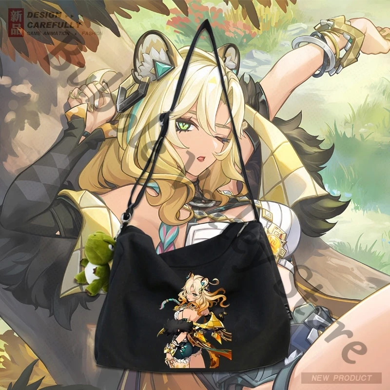 Холщовая сумка для косплея Genshin Impact Xilonen мультяшная versipacks сумки через плечо на