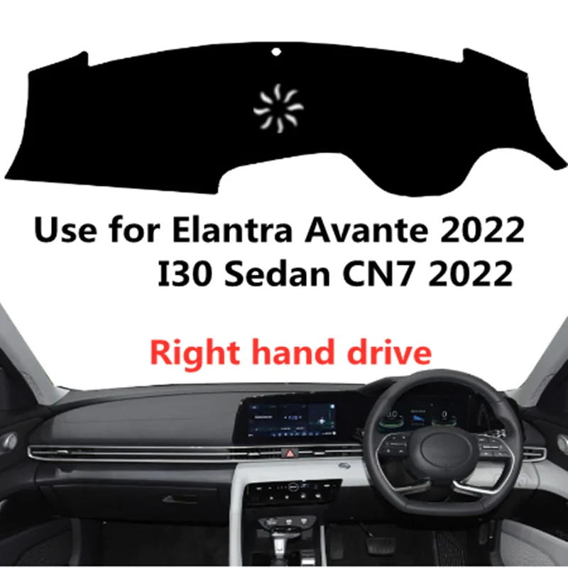 

Taijs Right Hand Drive Car Dashboard Mat Dash-Mat for Hyundai Avante I30 Sedan CN7 2022 With Speacker Decaration Pad Selling