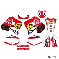 full graphics decals stickers motorcycle background custom number name for honda cr 125 cr 250 cr125 cr250 1993 1994