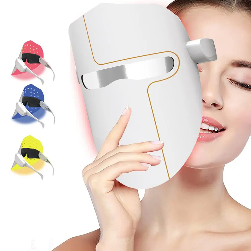 

Facial Mask Instrument Color Light Led Beauty Mask Photon Skin Rejuvenation And Wrinkle Removal Instrument