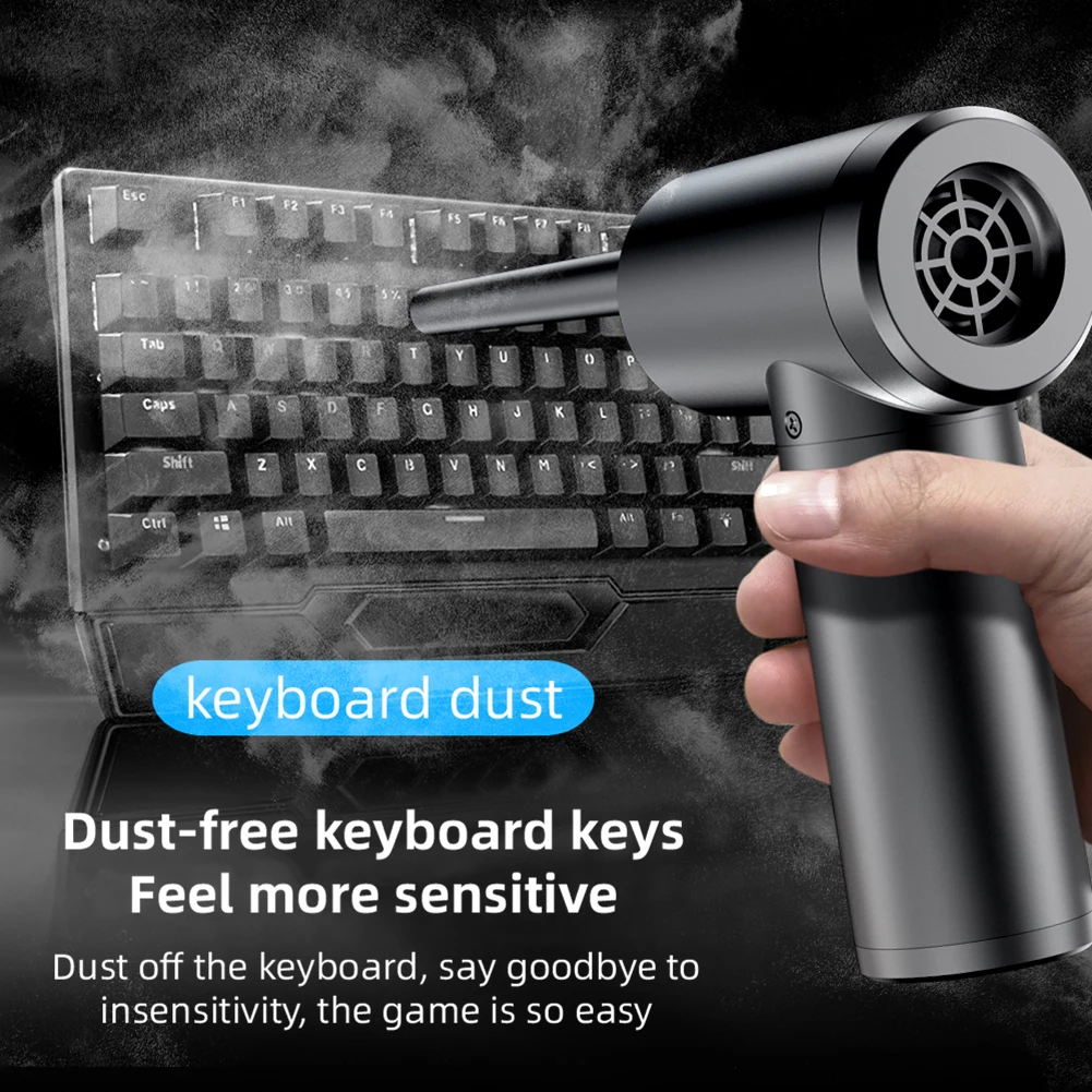 

Электрическая воздуходувка Duster, беспроводная воздуходувка, сжатый USB, ручной ПК, ноутбук, автомобильная клавиатура, электроника, ноутбук, ко...