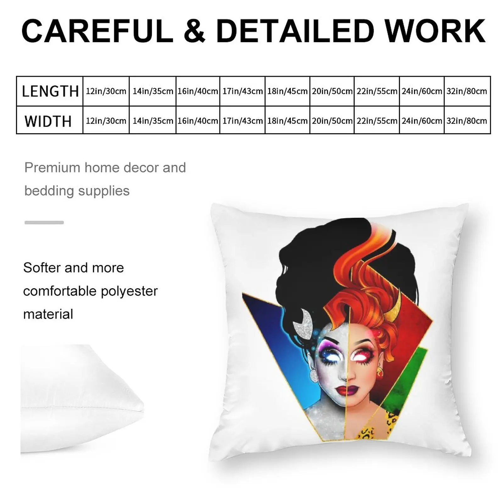 Чехол Bianca Del Rio для подушки чехол Drag Queen летний Ретро из полиэстера на молнии