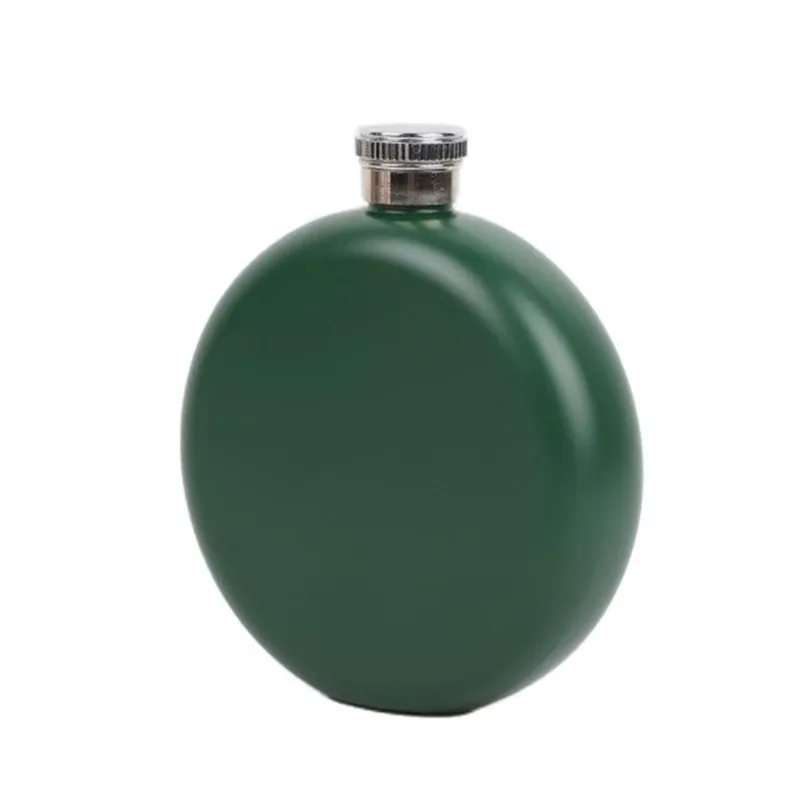 

5oz Small Wine Cup Stainless Steel Alcohol Whiskey Hip Flask Creative Round Drinkware Outdoor Portable Water Bottle
