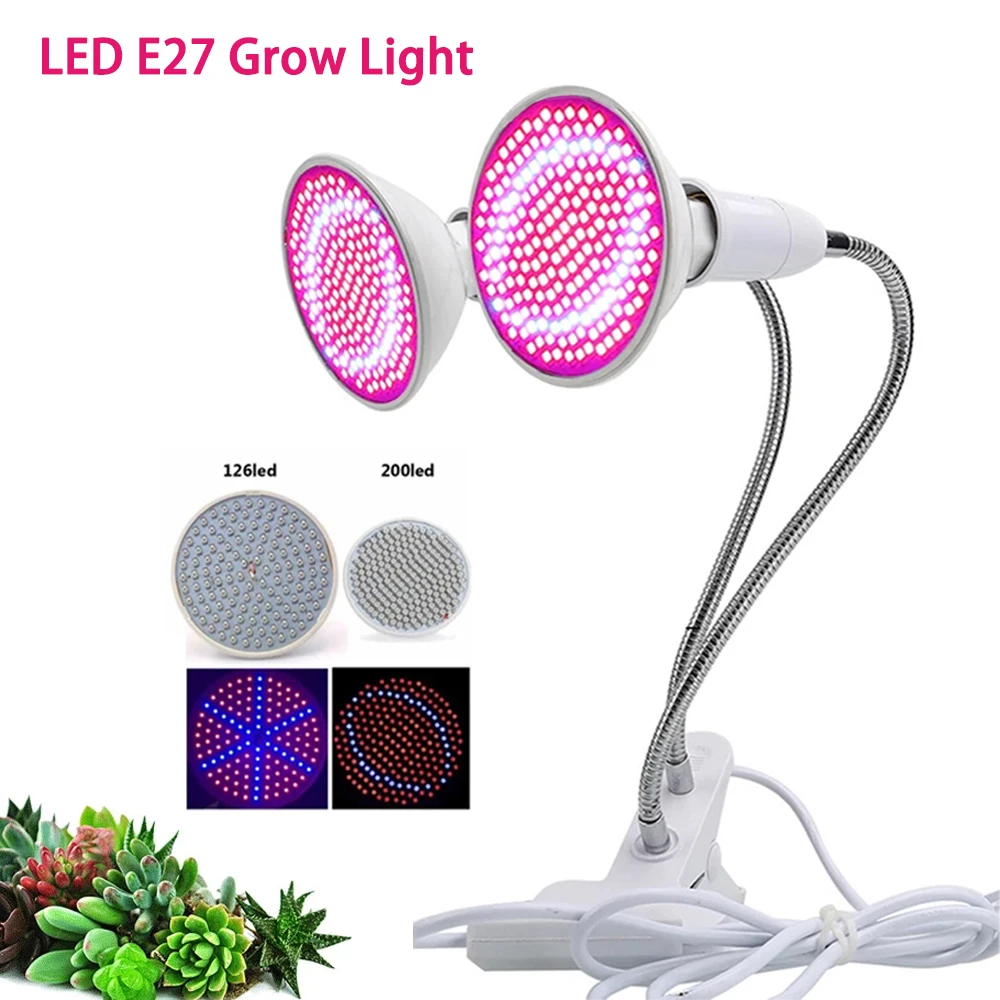 

Phyto Lamp Full Spectrum LED Grow Light E27 Plant Lamp Fitolamp For Indoor Seedlings Flower Fitolampy Grow Tent Box