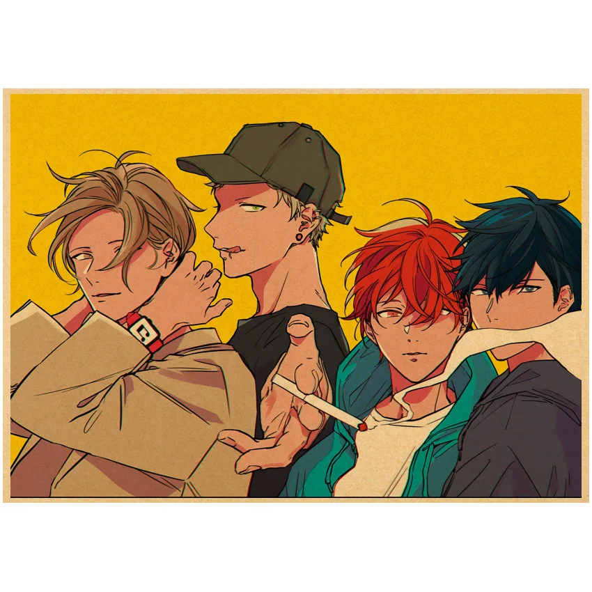 Винтажные Японские Аниме постеры Kawaii Мультфильм Yaoi Mafuyu крафт-бумага домашний