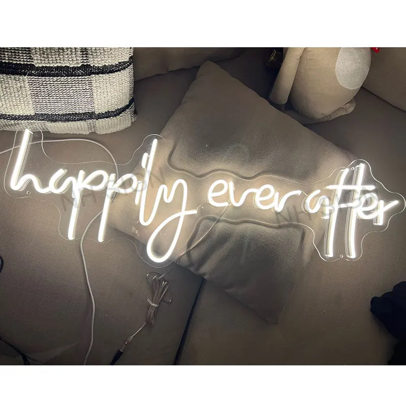 Happily Ever After Custom Neon Sign/ Handmade Neon Sign/ Neon Sign Custom/ LED Neon Sign/ Wall Decor/ Custom Neon Sign/ Neon