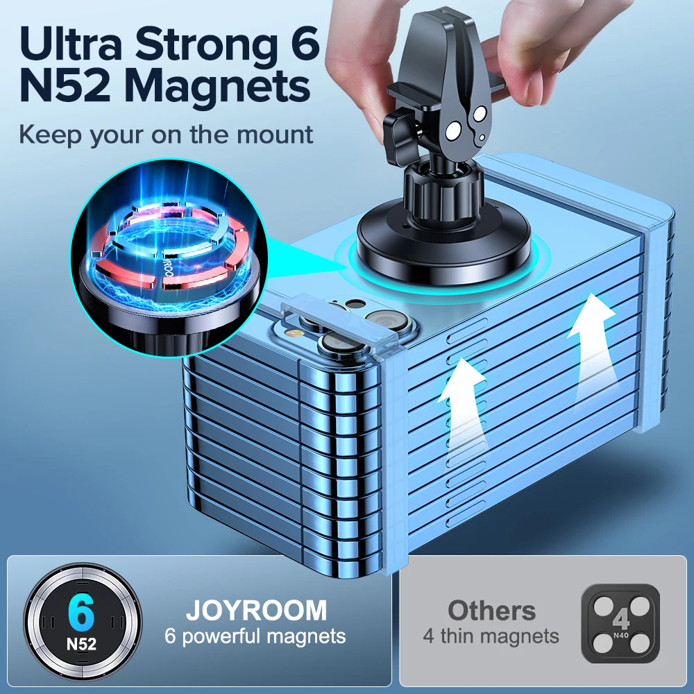 Magnetic Car Phone Holder Magnetic Wireless Charger For iPhone 13 12 Pro Max Fast Charging Strong Magnetism Phone Holder In Car