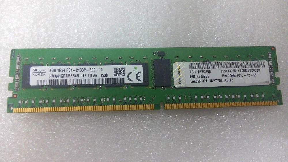 

46W0788 46W0790 47J0251 Server memory 8G 1RX4 PC4-2133P