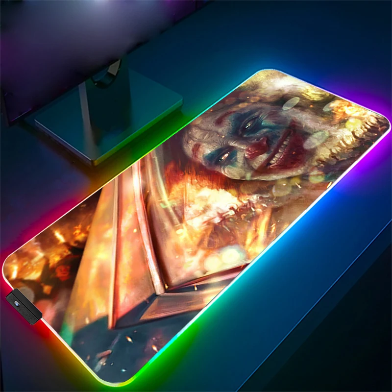 

Keyboard Gaming Mouse Pad Gamer Desk Carpet Anime Mousepad Rgb Deskpad Pc Accessories Game Mats Clown Clown Diy Play Mat Laptop