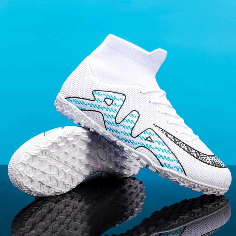 

Уличные детские носки, футбольные бутсы, Длинные шипы, легкая мужская и женская футбольная обувь, на шнуровке, Мужская футбольная обувь