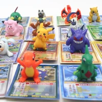 takara tomy toys for children battle trading figure pikachu card game action figures pokemon dolls with cards collectible
