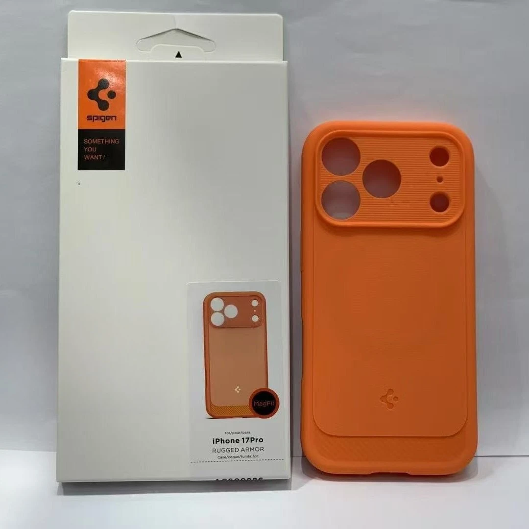 Фото Чехол Spigen для 17Pro Max, полностью закрывающий, противоударный, из мягкого силикона TPU, с магнитной фиксацией MagSafe №2