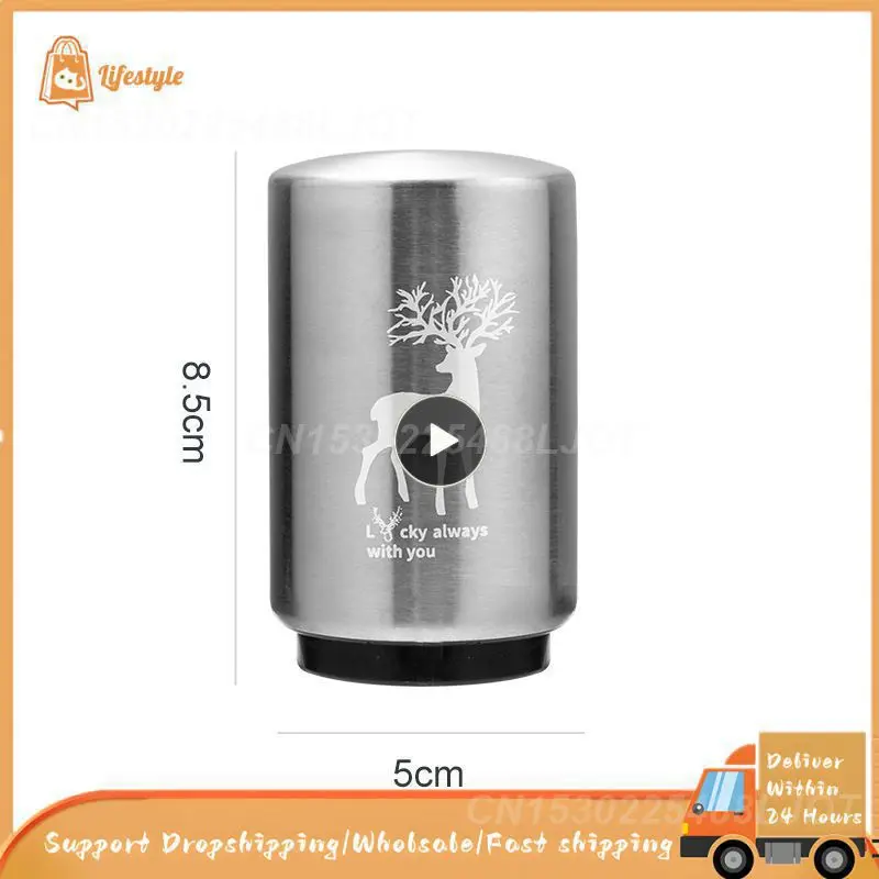 Stainless Steel Automatic Bottle Opener Magnet Press Lid Ope