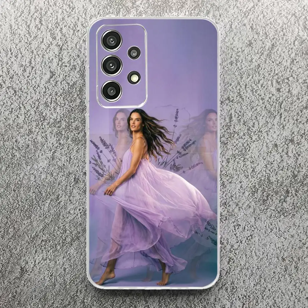 Фото Чехол для телефона Supermode AA A-Alessandra Ambrosio, мягкий прозрачный чехол из ТПУ для Samsung S25, S24, S21, S22, S23, S30, Ultra, S20, Plus №4