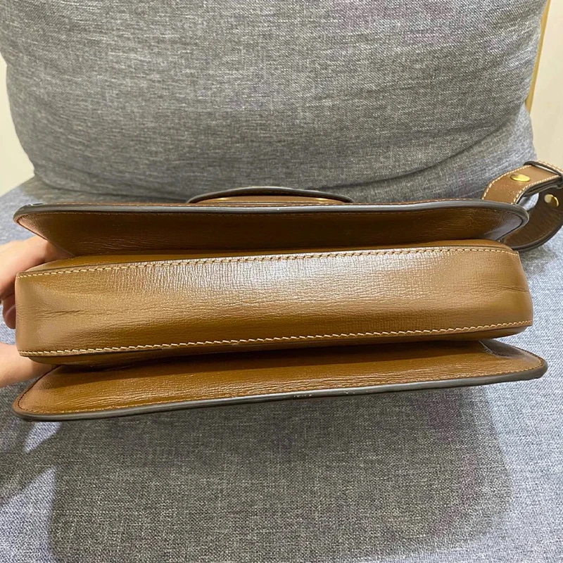 Fashion Brand Designer Leather Classic 1955 Messenger Bag Shoulder Bag Large Capacity Horsebit Design Handbag Small Square Bag