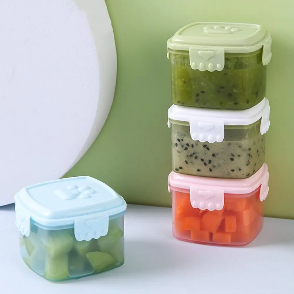 Портативная пластиковая коробка для соуса круглая/квадратная герметичная