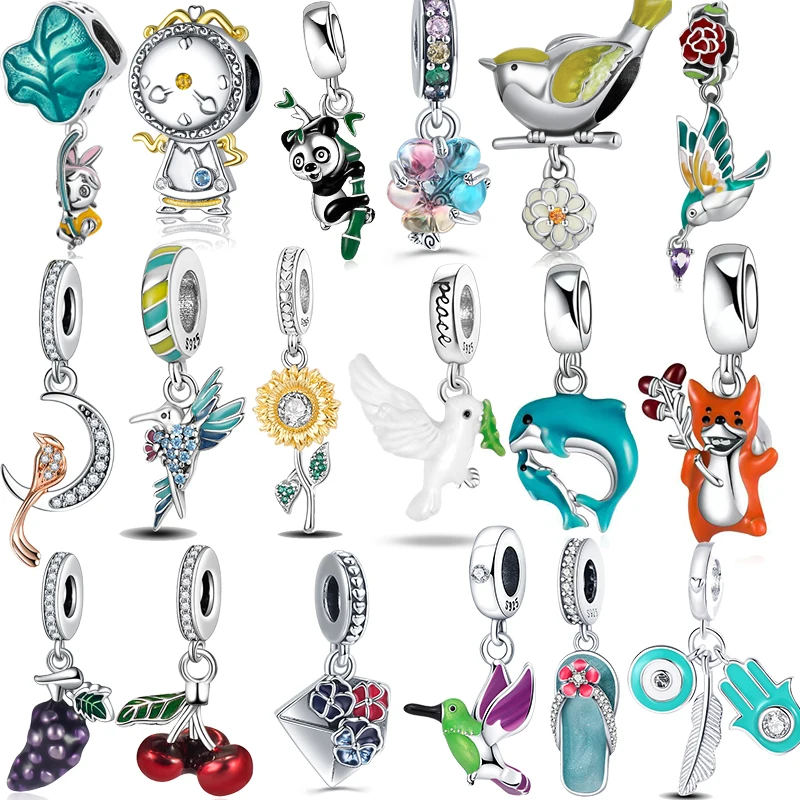 

Подвеска-Шарм «Птица» из серебра 925 пробы для браслета