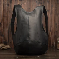 100 genuine leather backpack crazy horse leather daypack bag laptop bagpack unique bagpack luxury fashion waterproof bag 2108